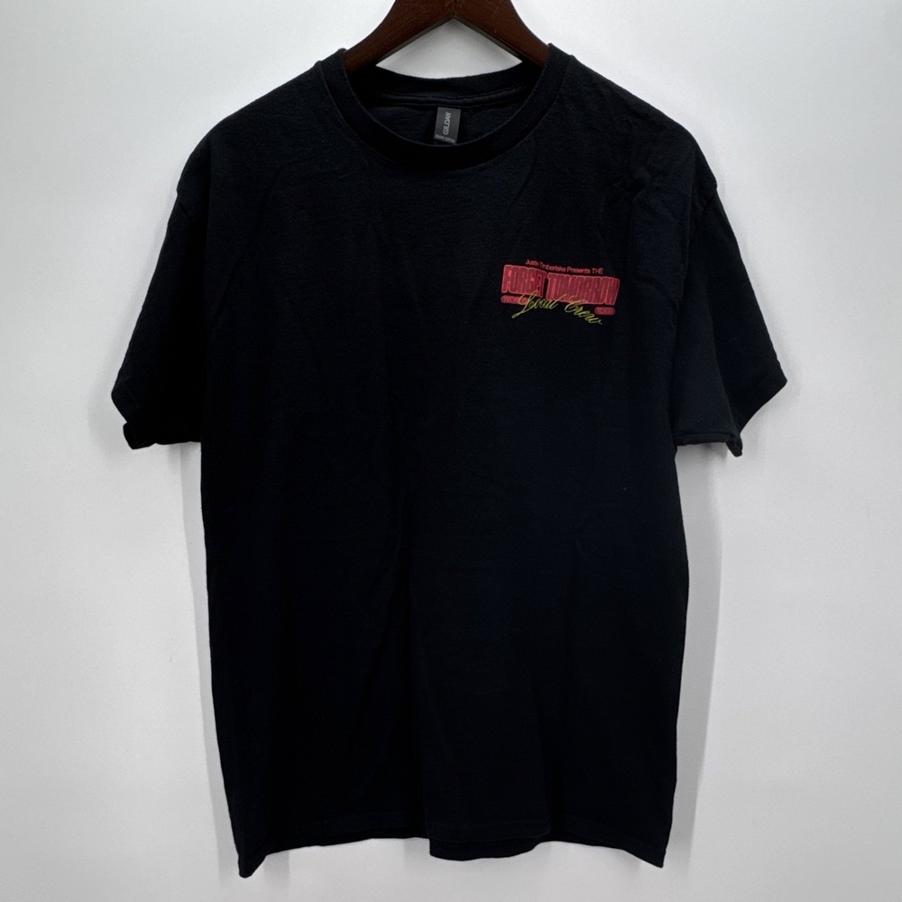 Gildan Black Justin Timberlake Forget Tomorrow Tour Local Crew Tee L
